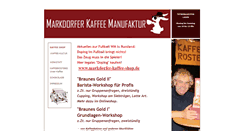 Desktop Screenshot of markdorfer-kaffee-manufaktur.de